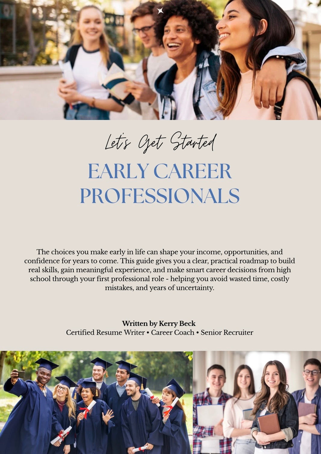 Early Career Professionals Guide eBook cover - job search tips for recent graduates
