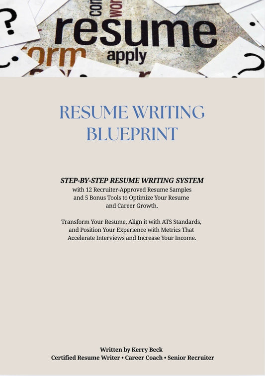 Resume Writing Blueprint + 2 FREE Bonuses (Review the ATS & Metrics Guides Below)